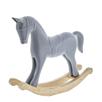 Sella horse 38X8X31 cm, Grey