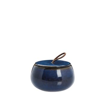 Amera jar Ø11.5X7.5 cm, Blue