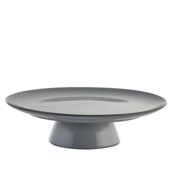 Amera cake stand 32.5X32.5X9 cm. Grey