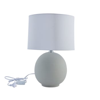 Sienna lampe de table H46,5 cm. gris argenté