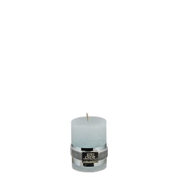 Rustic pillar candle 4.5X4.5X6 cm, Mint