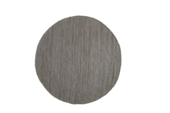 Strissie rug, Grey/Nature, 180X180 cm.