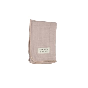 Dish Cloth Organic Muslin Pink