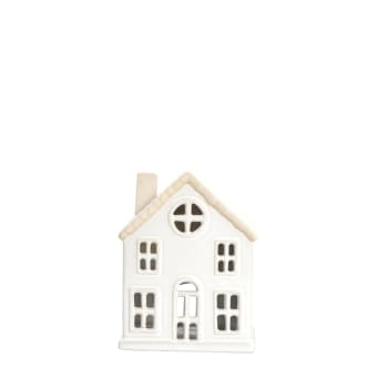 Hollia decoration house H18 cm. white