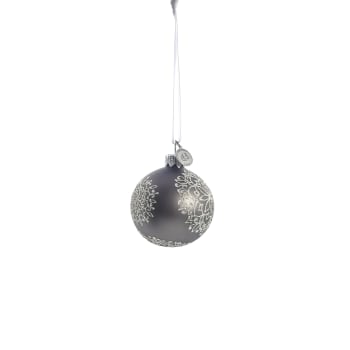 Cadelia bauble 6X6X6 cm, D. Grey