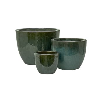 Hanoi outdoor pot green D19-38 H15-28 S/3