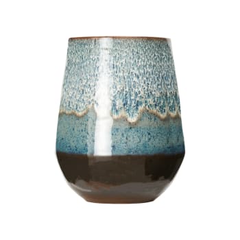 Porto vase blue D16 H30