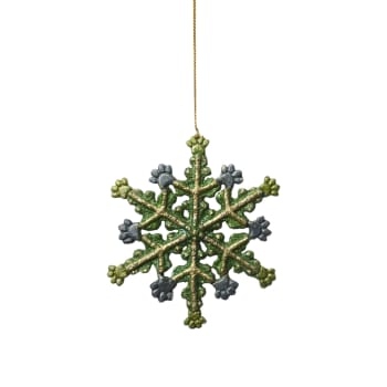 Snowflake ornament grün  D11