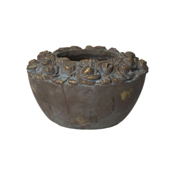 Caia pot de fleur marron D25,5 H15,5 - 12,5C