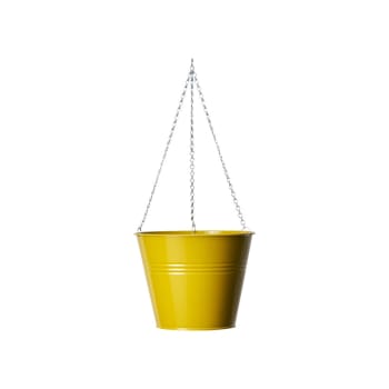 Alvin pot de fleurs suspendu jaune D26 H20