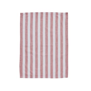 Olivia kitchen towel 70X50X cm, Off Wh./D. Coral