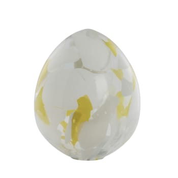 Murisa decoration egg 22X22X30 cm, White/Mellow