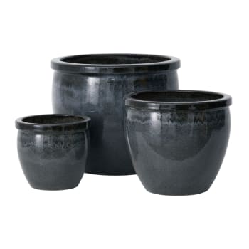 Karma outdoor pot black D20-37 H18-32 S/3