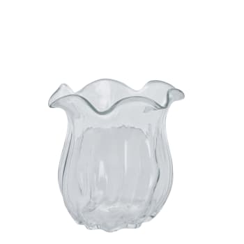 Scarlett vase transparent D20 H20