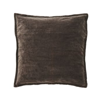 Massia coussin marron 50x50