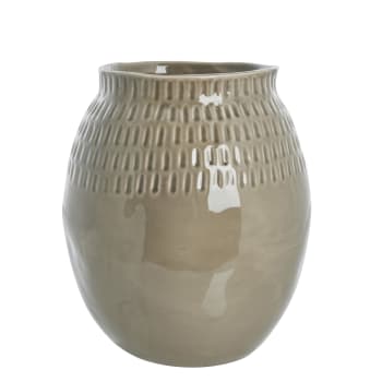 Talia vase linen D26 H29.5