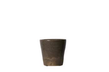 Maya pot de fleur gris D18,5 H17,5  15,5C