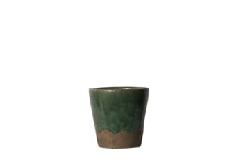 Maya pot de fleur vert D15,5 H15  12,5C