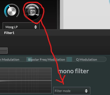 Filter mode is index 16