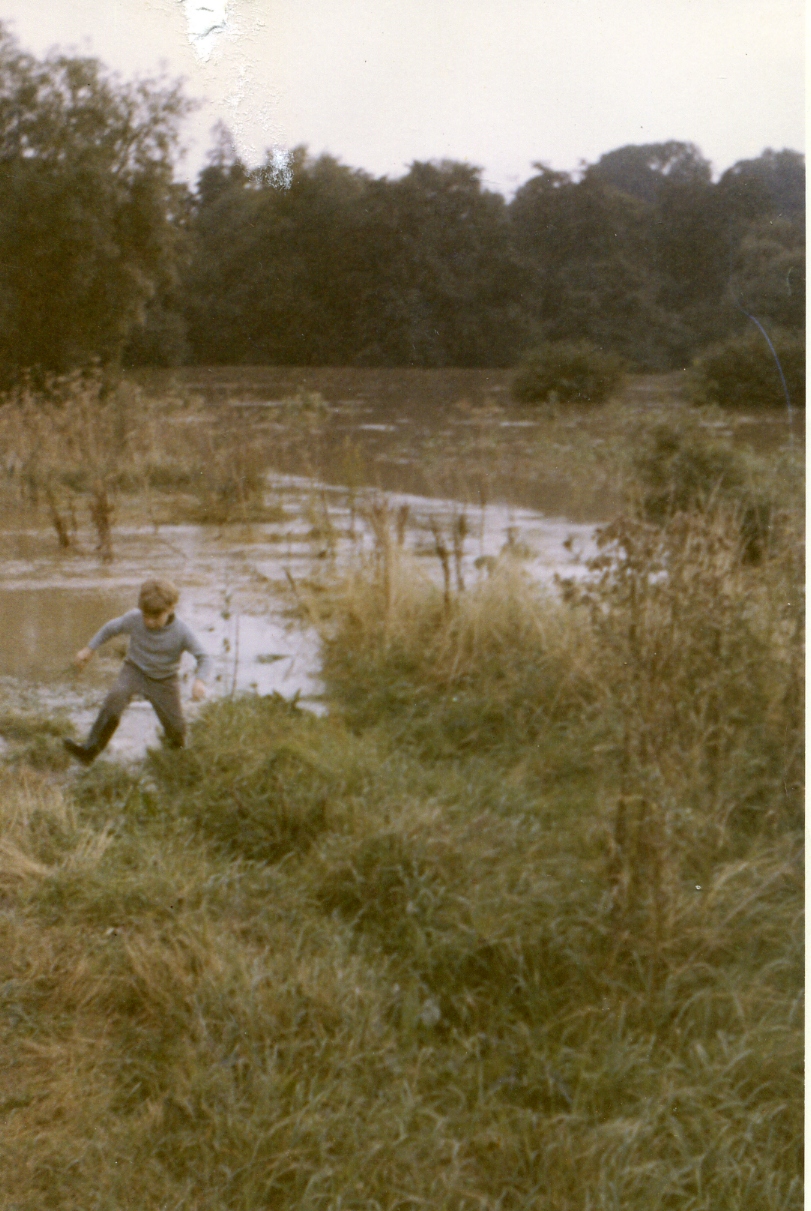 Boy and lake