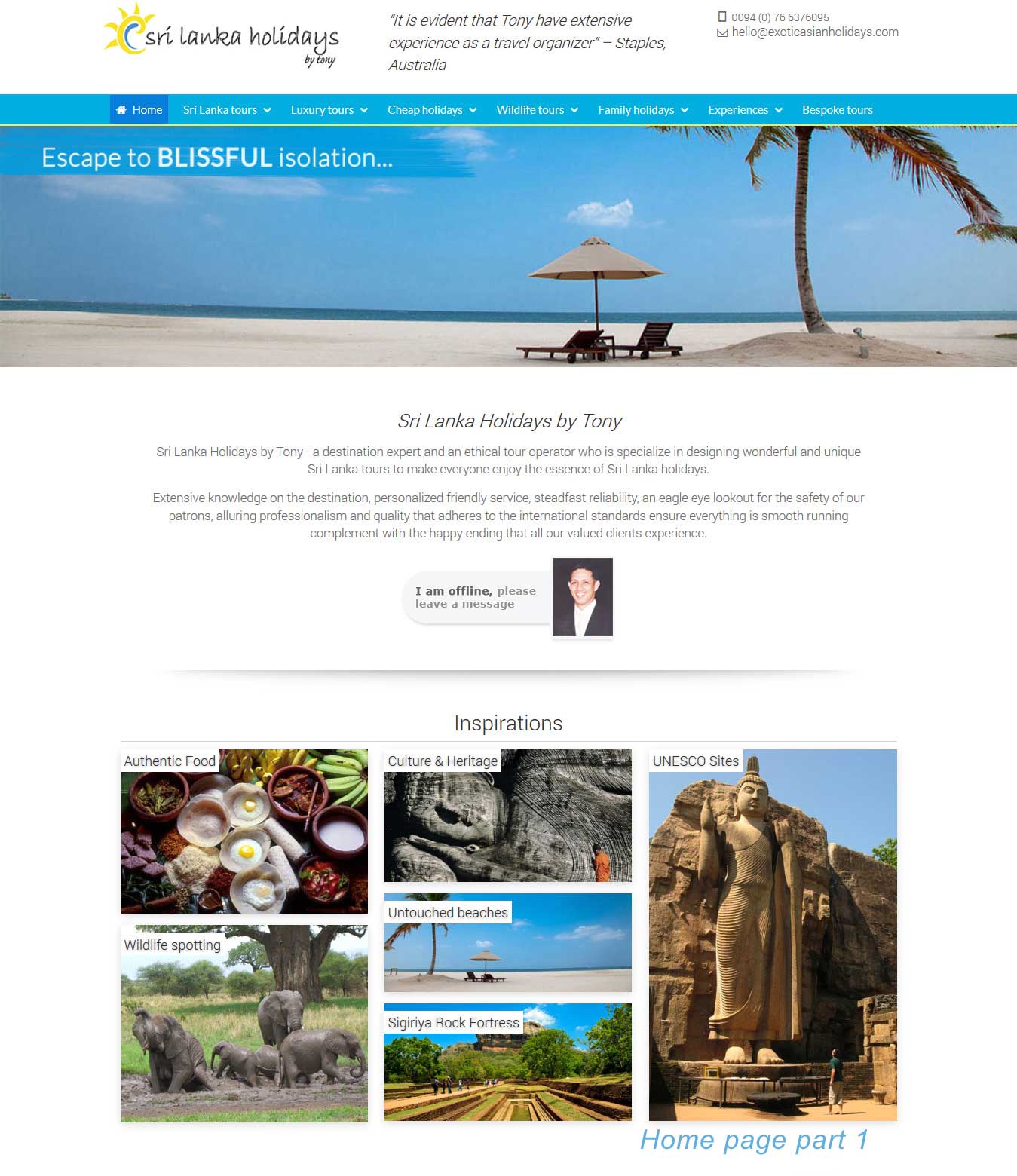 Web design portfolio