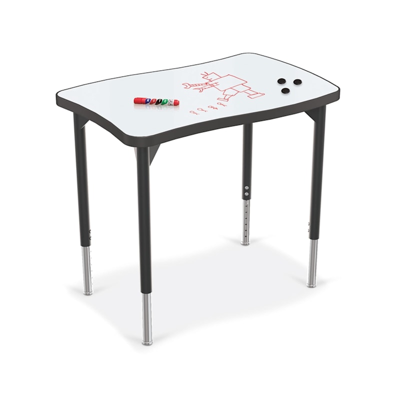 Hierarchy Creator Desk + Porcelain Steel Top | MooreCo