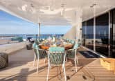 Mystic aft deck alfresco dining