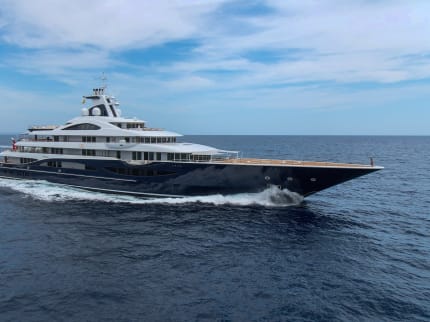 Profile of completed Lurssen Yacht TIS