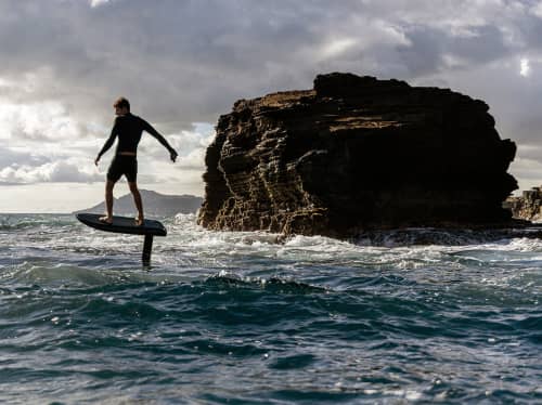 E-Foil boards on a yacht charter