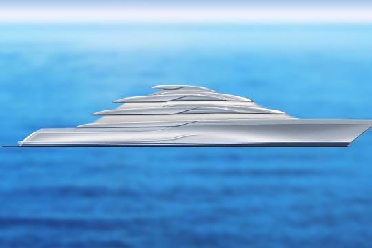 Lurssen Project GRANDE Under Construction