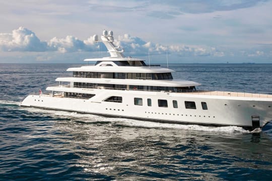 Aquarius Feadship 96m for sale with Moran Yacht and Ship