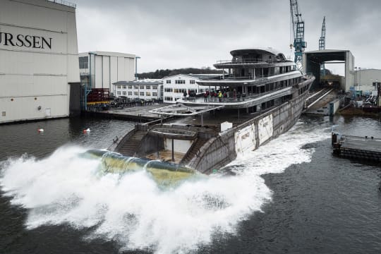 Yachting News - Image of Lurssen Project JASSJ Launching