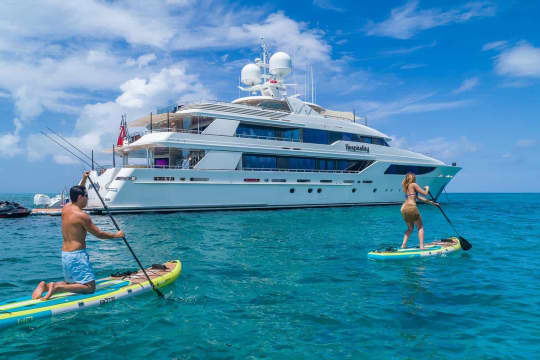 Luxury yacht for charter HOSPITALITY Westport