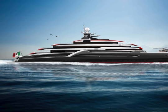 Megayacht TESTAROSSA Lurssen 116m new build project