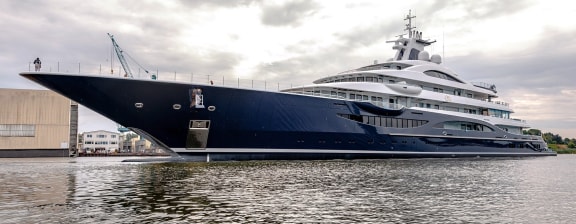 111m Lurssen TIS Launched by Moran Yacht & Ship