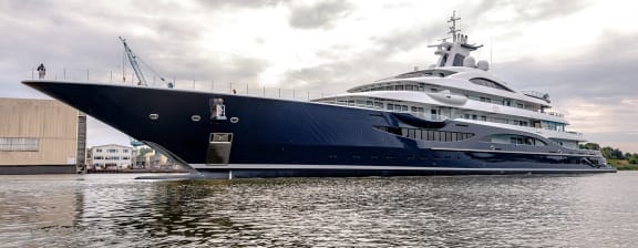 111m Lurssen TIS Launched by Moran Yacht & Ship