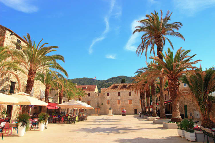 Straigrad town on Island Hvar, Croatia