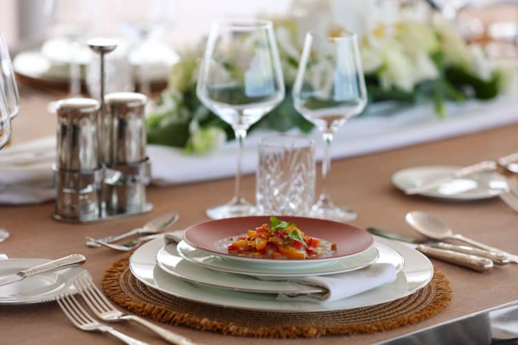 Elegant Dinner on a Yacht