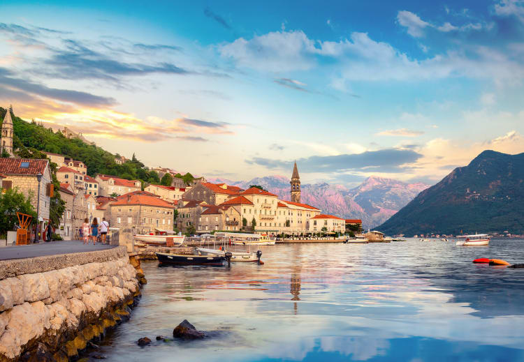 Historic city of Perast in the Bay of Kotor