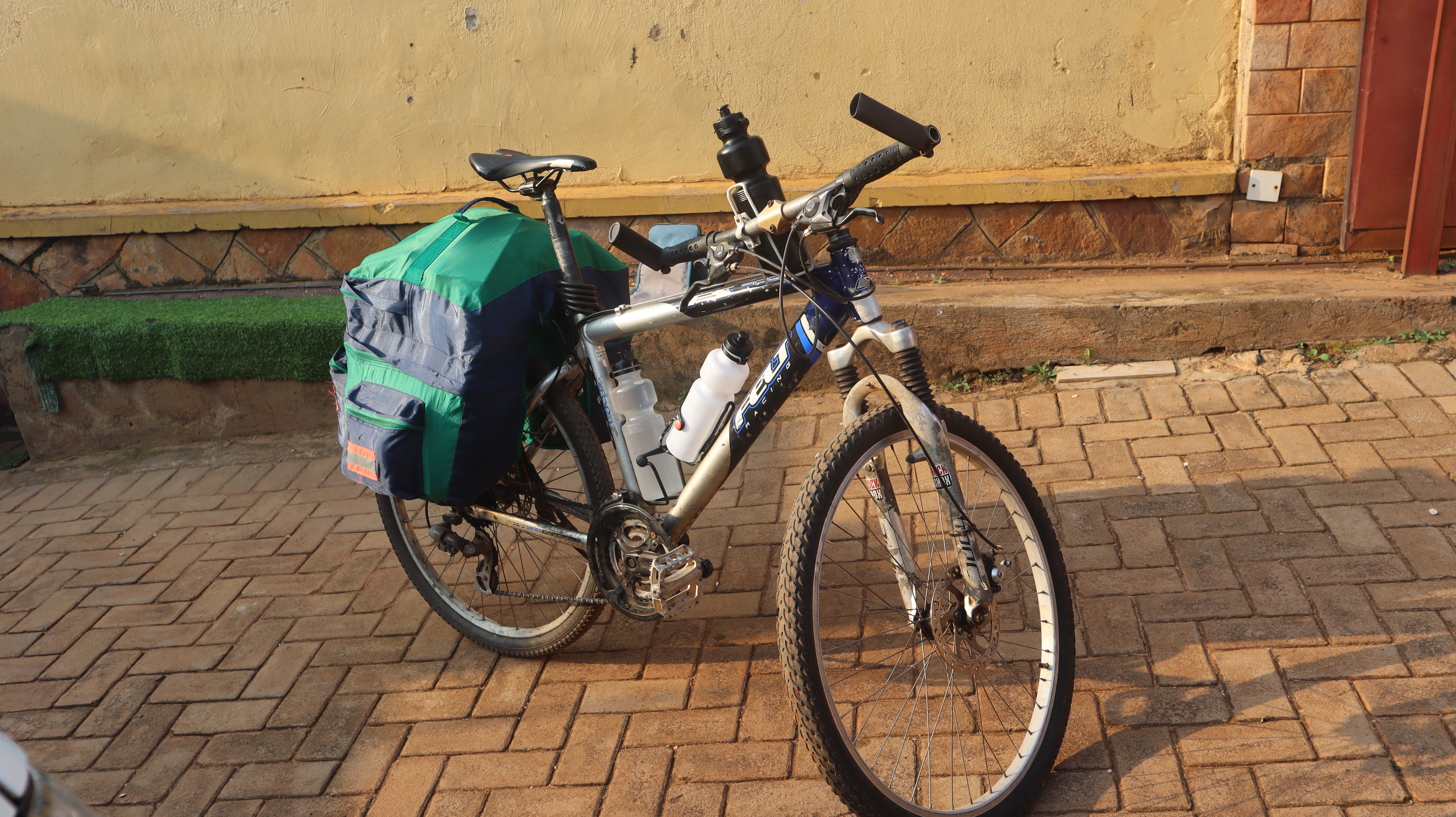 A loaded bike