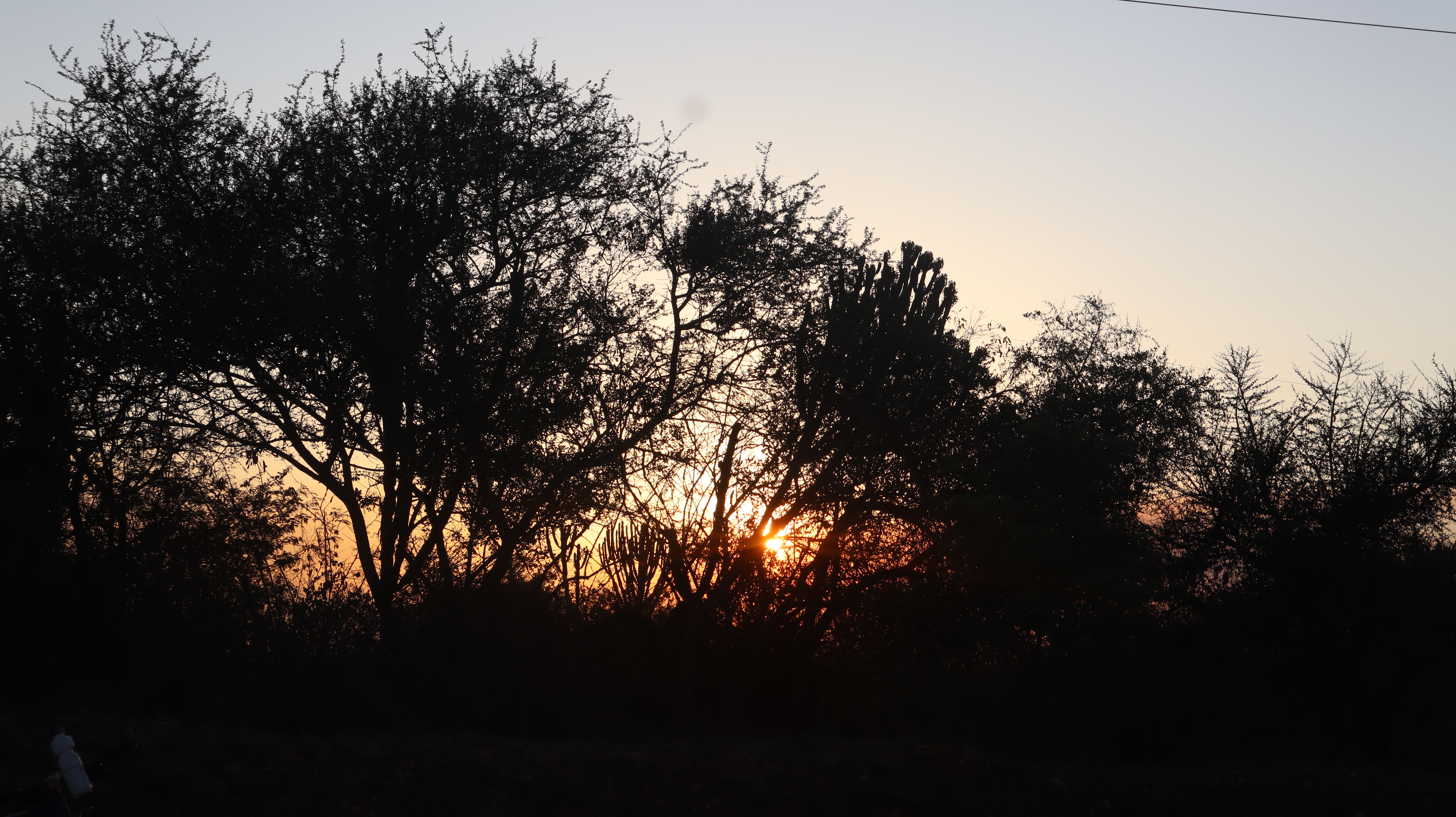A sunset along the Nakapiripirit - Moroto Highway