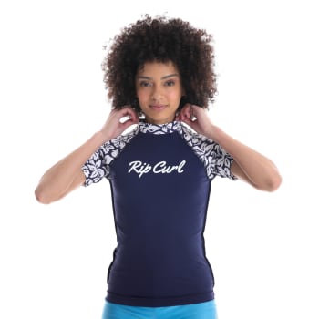 Rip Curl Women&#039;s Las Flores Short Sleeve Rashvest