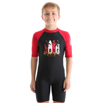 Second Skins Boys Wave Rider Short Sleeve Sunsuit