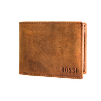 Bossi Boabab Leather Executive Billfold Goat Oily Hunter - Reddish Tan