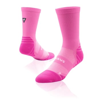 Versus Classic Pink Tab Crew Socks