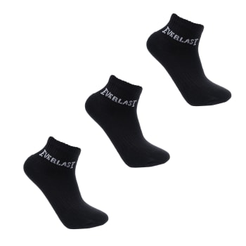 Everlast Jnr 3Pack Quarter Socks