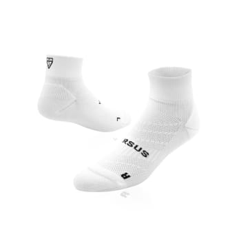 Versus White Running  Quarter Length Socks