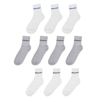 Donnay Jnr 10 Pack Quarter Socks