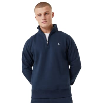 Jack Wills Men&#039;s Barchester 1/4 Zip Sweat Top