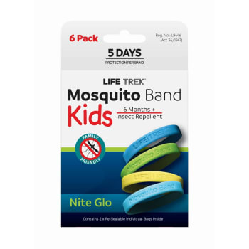 LIFETREK Mosquito Band Nite Glo Kids - 6 Pack